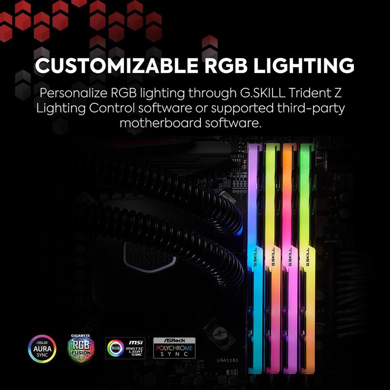 Memória RAM G.Skill Trident Z RGB DDR4 32GB (2x16GB) 3600MHz